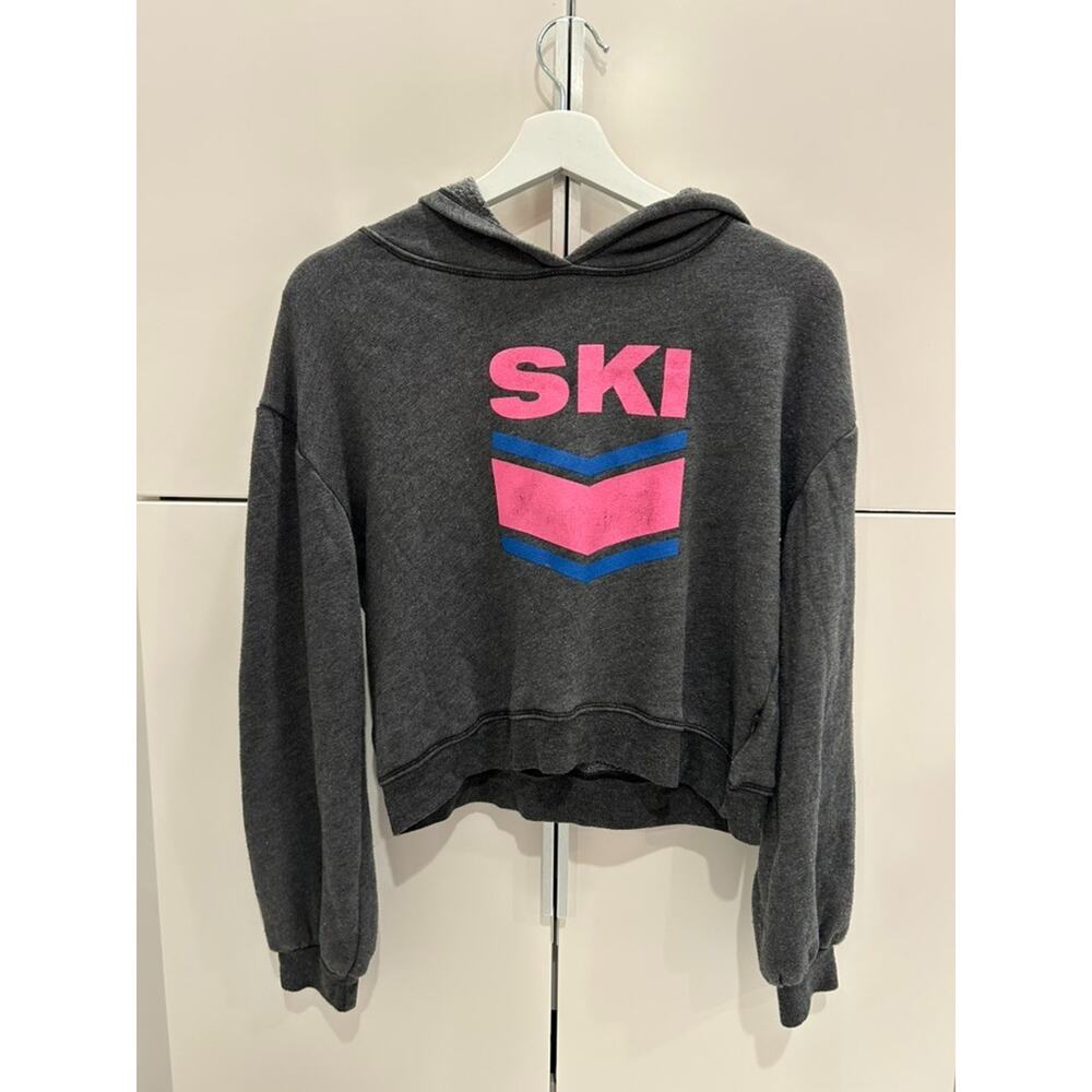 T2 Love Girls Puff-Sleeve Hoodie (Ski Chevron Print) sz 14 girls ski hoodie